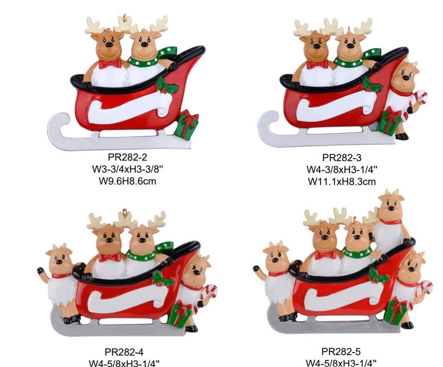 Deer Sleigh Family