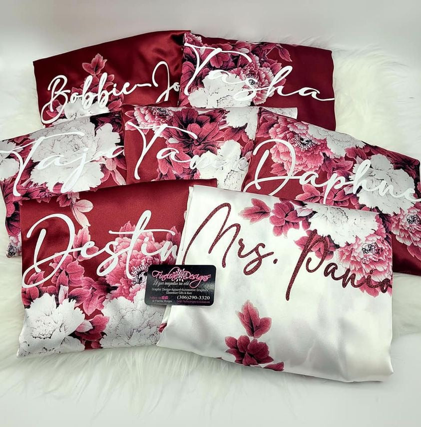Floral Robe Satin
