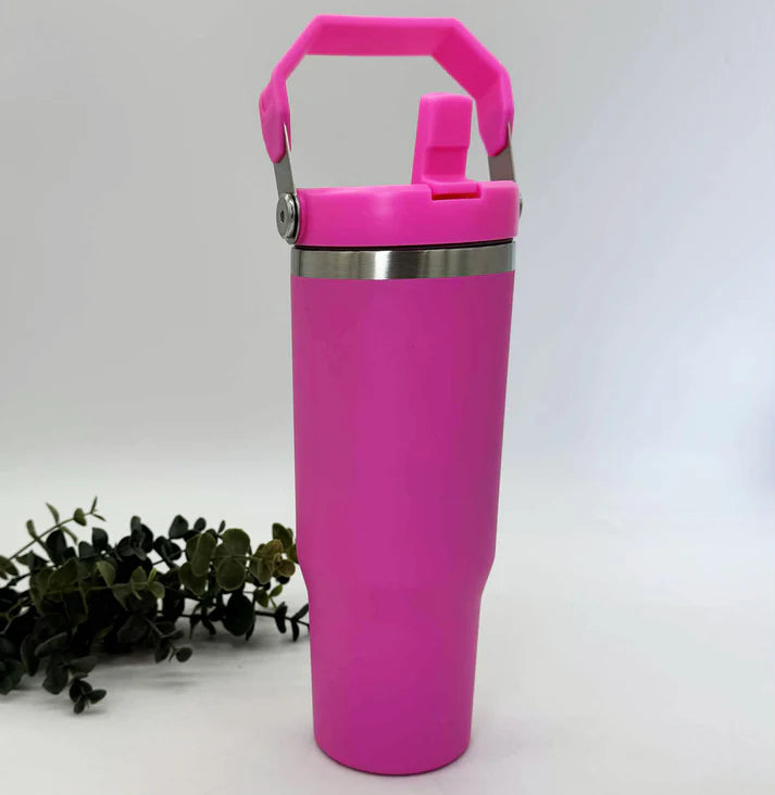 30oz Flip Straw Tumbler