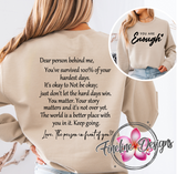 YOU ARE ENOUGH CREWNECK