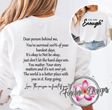 YOU ARE ENOUGH CREWNECK