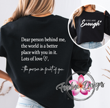 YOU ARE ENOUGH CREWNECK