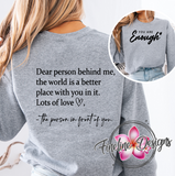 YOU ARE ENOUGH CREWNECK