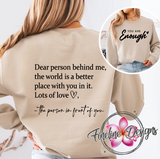 YOU ARE ENOUGH CREWNECK