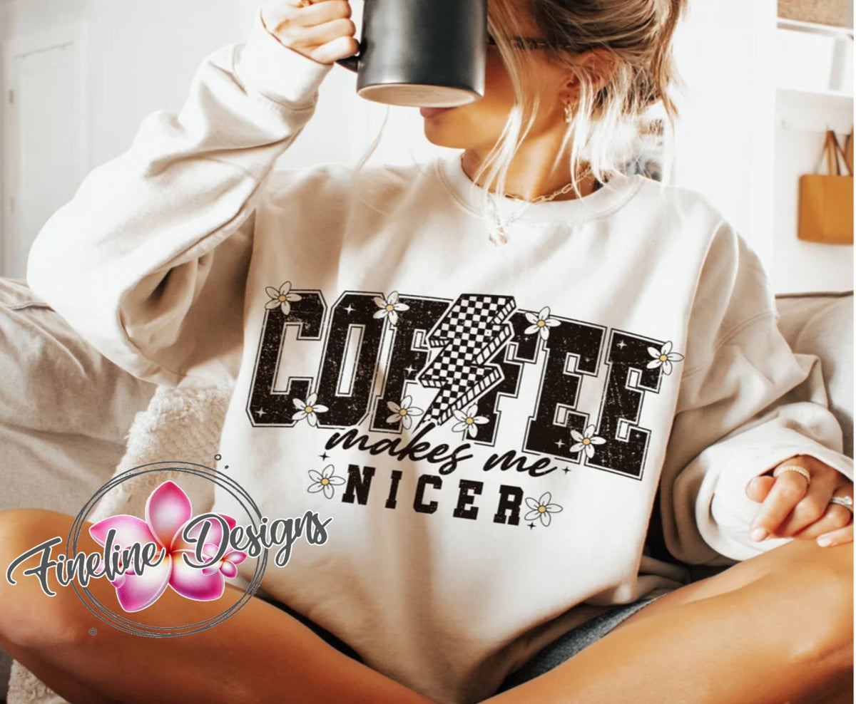 Coffee makes me nicer