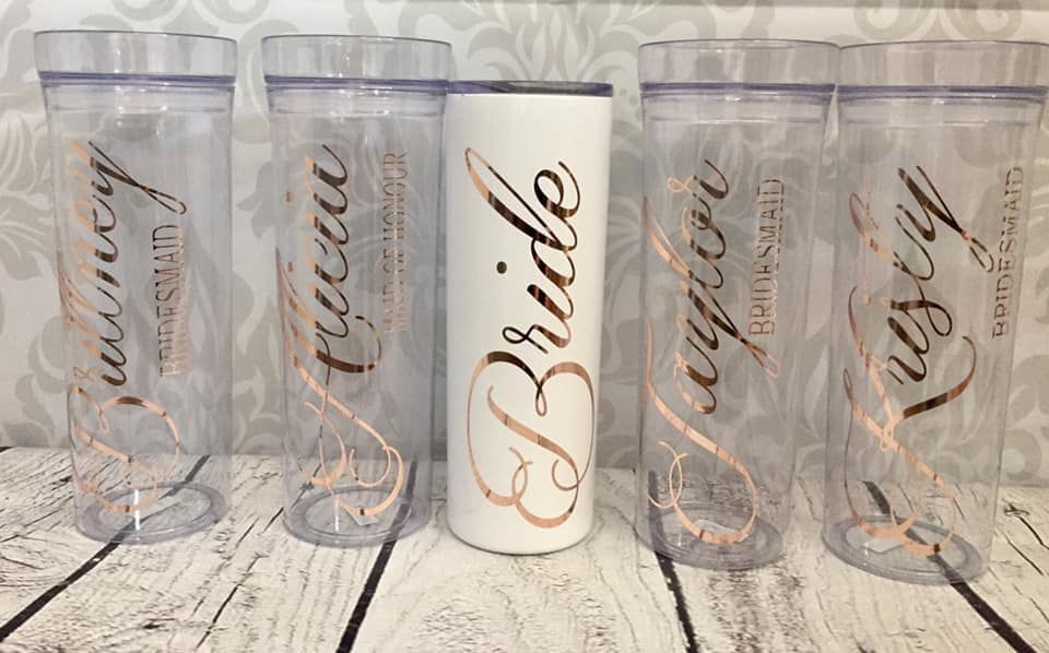 Clear Tumbler with straw