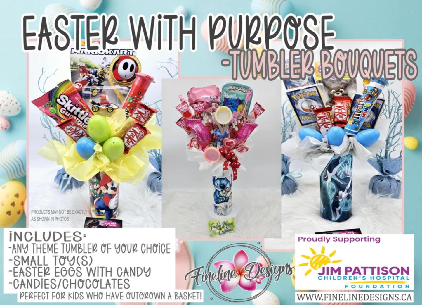 EASTER WITH PURPOSE Tumbler bouquet