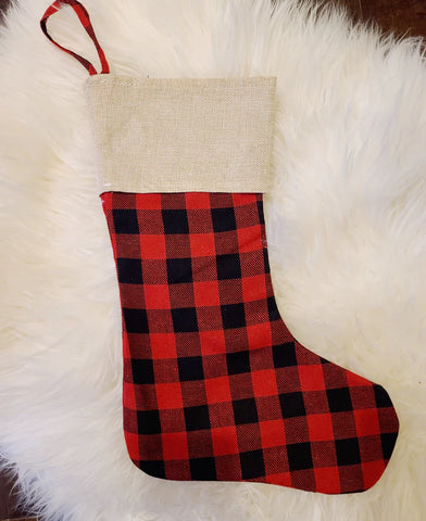 Burlap Stocking