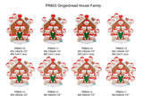GINGERBREAD HOUSE FAMILY
