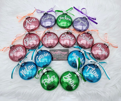 Glitter ornaments
