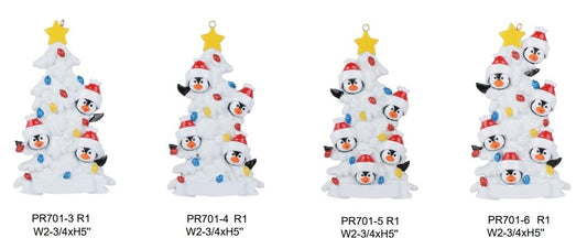 Penguin white tree Family