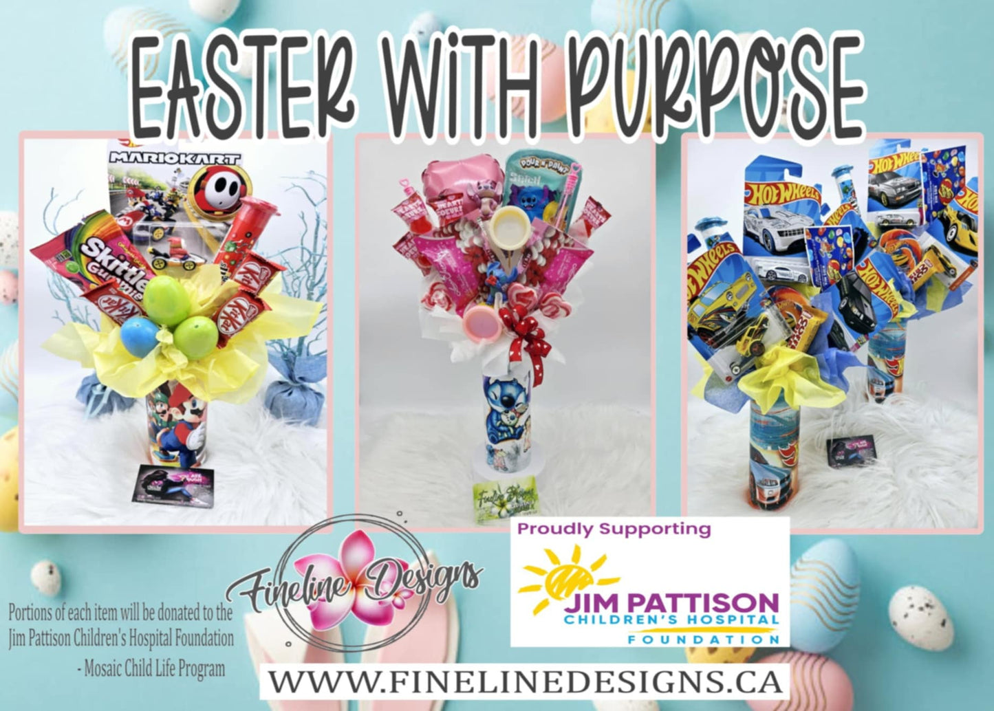 EASTER WITH PURPOSE Tumbler bouquet