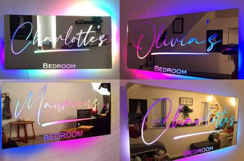 LED Mirror Acrylic signs PREORDER