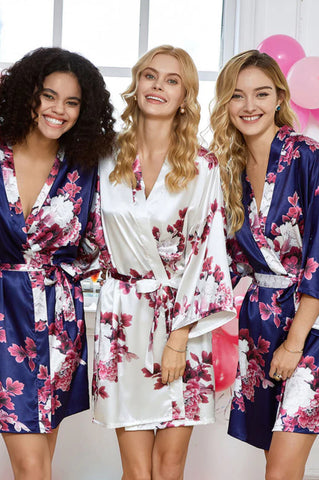 Floral Robe Satin