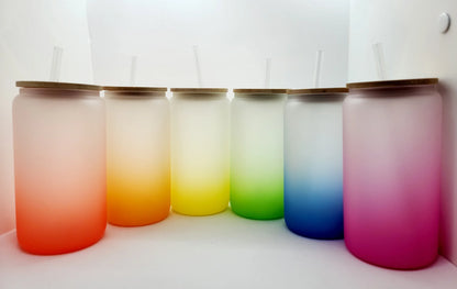 16oz coloured glass