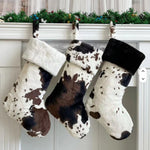 Plush Cow print stocking