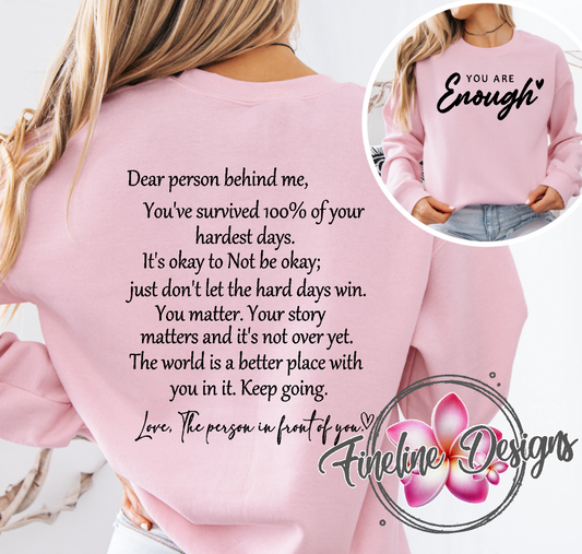 YOU ARE ENOUGH CREWNECK