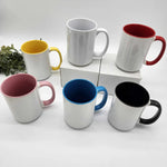 Coloured Inside/Handle 15oz Sublimation Mug