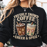 Faux Embroidered Freshly Brewed Coffee