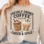 Faux Embroidered Freshly Brewed Coffee