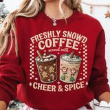 Faux Embroidered Freshly Brewed Coffee