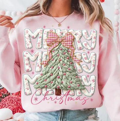 Faux Yarn Merry Christmas