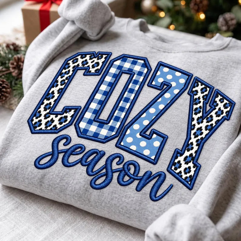 Faux Embroidered Cozy Season