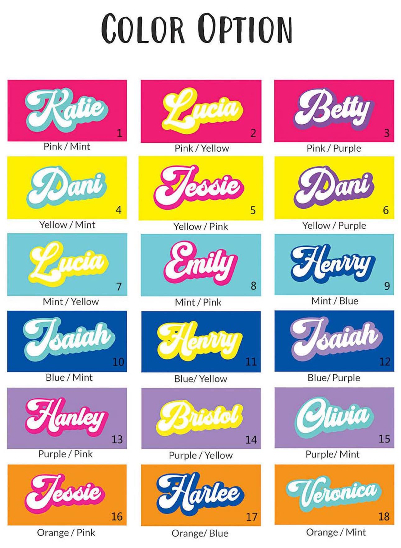 RETRO NAME TOWEL PRE ORDER