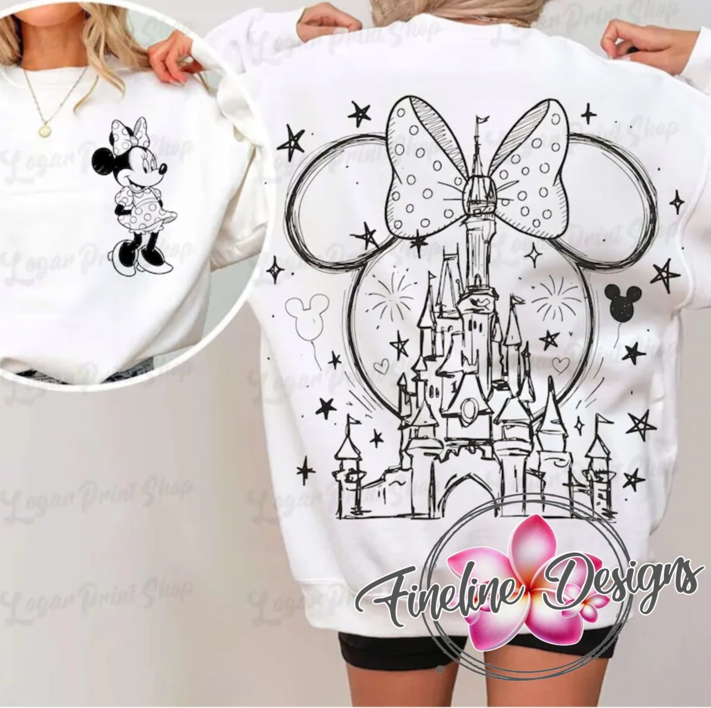 Outline Minnie