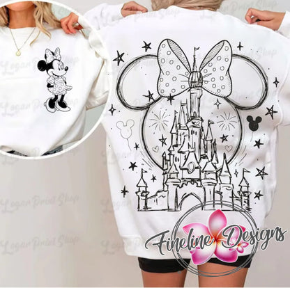 Outline Minnie