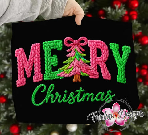 Faux Stitched Christmas