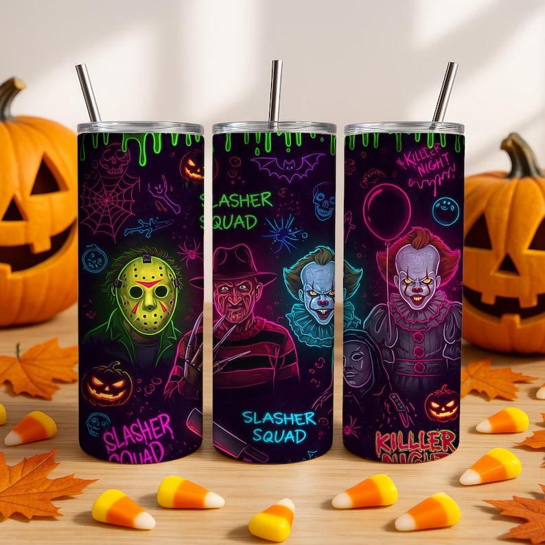Neon horror 20oz Tumbler