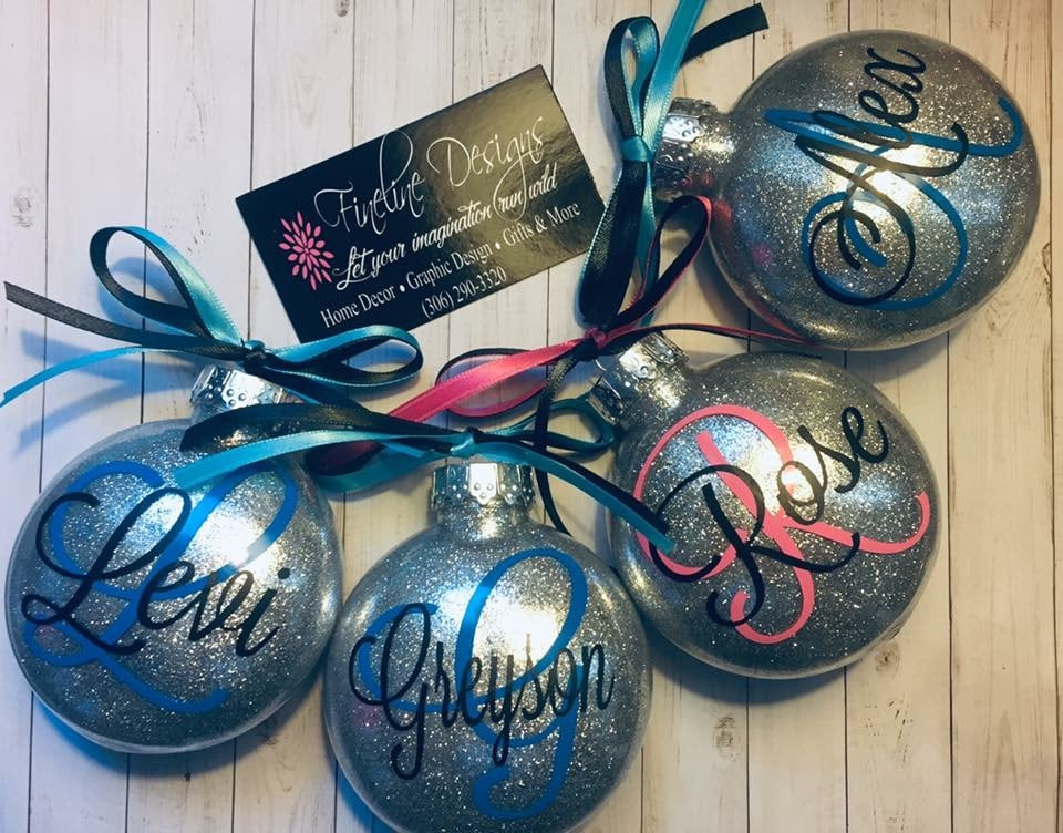 Glitter ornaments