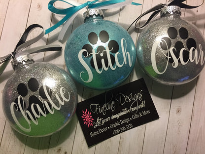 Glitter ornaments