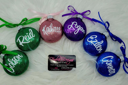 Glitter ornaments
