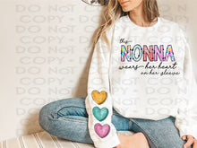 NONNA heart on my sleeve CREWNECK