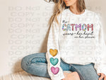 CATMOM heart on my sleeve CREWNECK