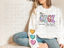 GIGI heart on my sleeve CREWNECK