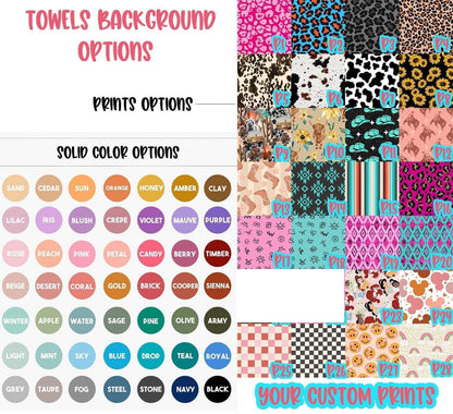 Customized name towel - PREORDER