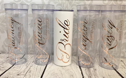 Clear Tumbler with straw